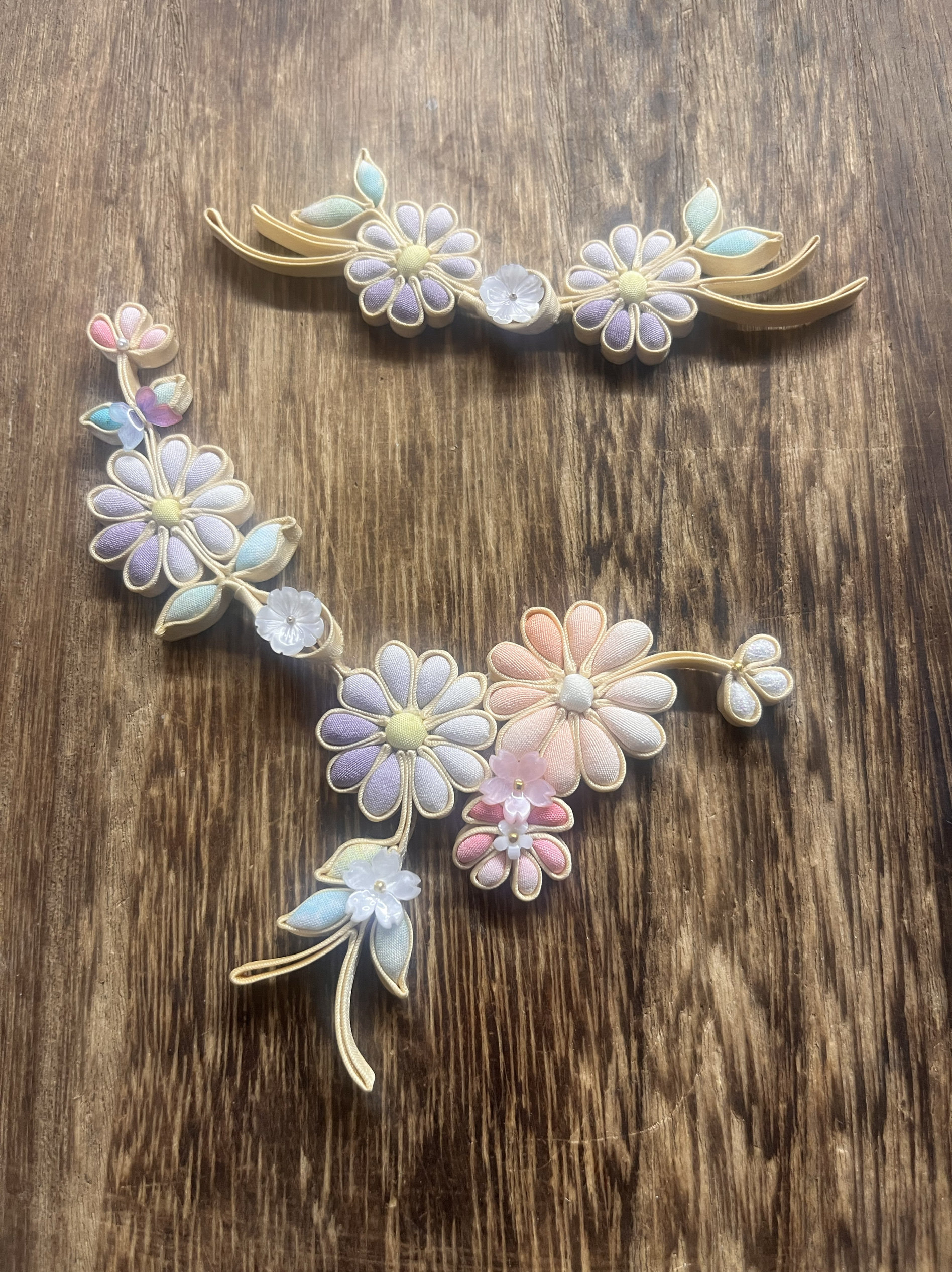 杨姑娘旗袍盘扣 硬花扣 雏菊手纽扣