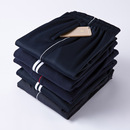 女 子男宽松涤纶校裤 纯棉加绒冬款 加厚保暖中学生校服裤