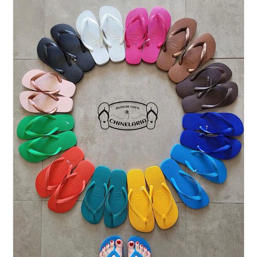 havaianas中性平底防滑人字拖