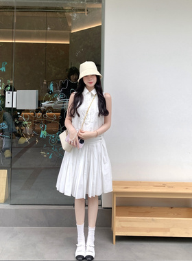 BOOMLIMIT 度假系列 双层褶皱白色芭蕾半裙云朵蓬蓬裙中裙