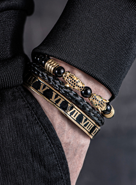 morooki男不锈钢手链套装