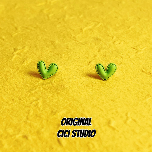 薄荷曼波个性耳钉合金百搭无性别