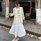 2025春秋时尚袖口蝴蝶结宽松西装B127A-6718-P135K208，女装西装，浙宝127A
