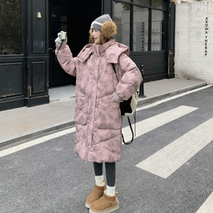 2025炸街款印染长款羽绒服女  B127A-8030-P355K533图片