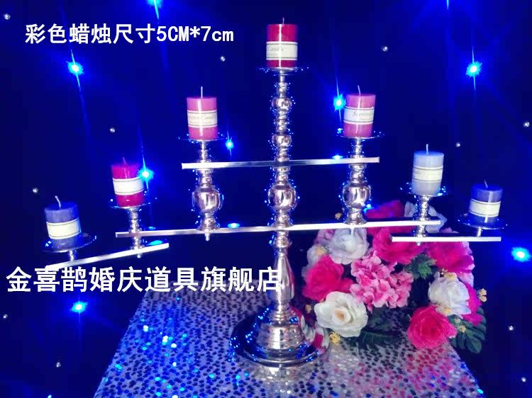 新款爱神香槟塔婚庆道具烛台香槟塔两用 发光香槟塔烛台i.