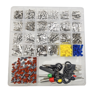 660个盒装 6.3mm汽车连接器销端子套件带橡胶密封塞汽车电线端子