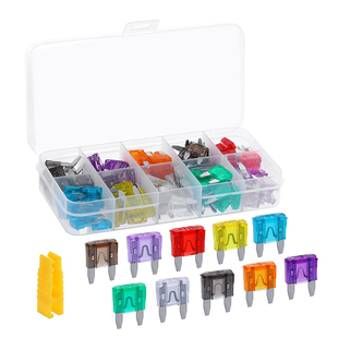 120个盒装 2-35A 锌制 小号保险片/汽车电线保护插片式保险丝套装