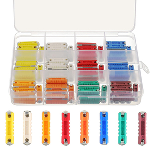 120个盒装 汽车保险丝鱼雷保险丝车用保险组合套装 40A GBC东欧式