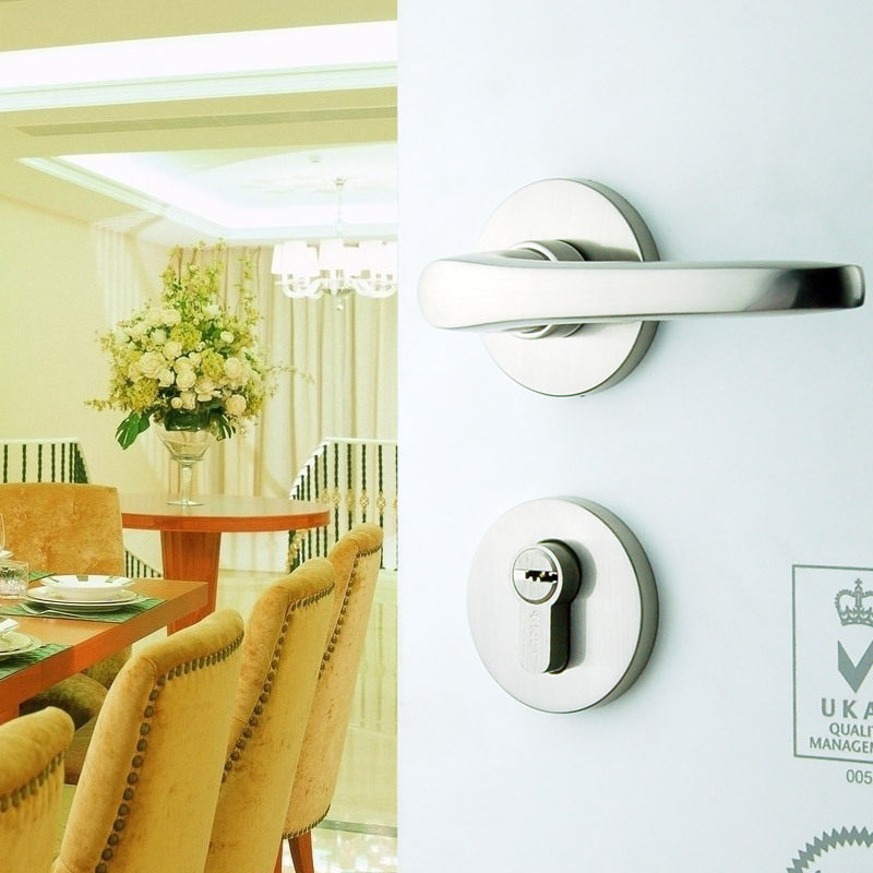 KLC 经典分体室内门锁 卧室锁具 精铸执手 纯铜锁芯 欧标锁体