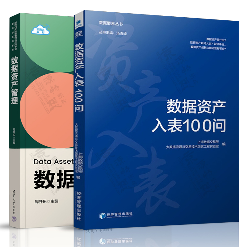 数据资产入表100问上海数据交易所大数据流通与交易技术国家工程实验室+数据资产管理体系方法与实践数据要素大数据管理应用书籍