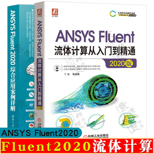 ANSYS Fluent流体计算从入门到精通2020版+Fluent综合应用案例详解 Fluent仿真计算几何模型划分网格Fluent求解设置ansys教程书籍