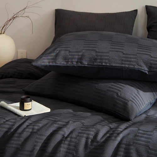 无印良品A类全棉提花四件套