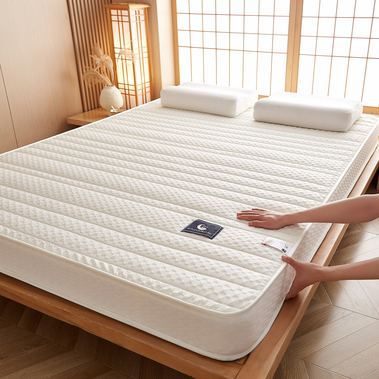 日式侘寂立体乳胶记忆棉榻榻米床垫遮盖物软垫子学生宿舍褥子垫被