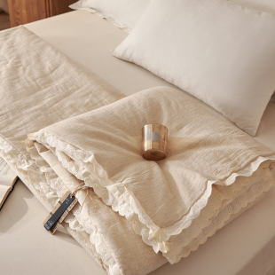 小义優品全棉大豆被子棉麻空调被纯棉被芯棉被夏凉被学生宿舍夏被