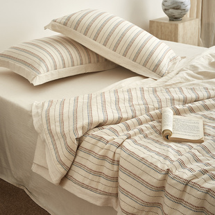 小义優品全棉大豆被子棉麻空调被纯棉被芯棉被夏凉被夏被四件套