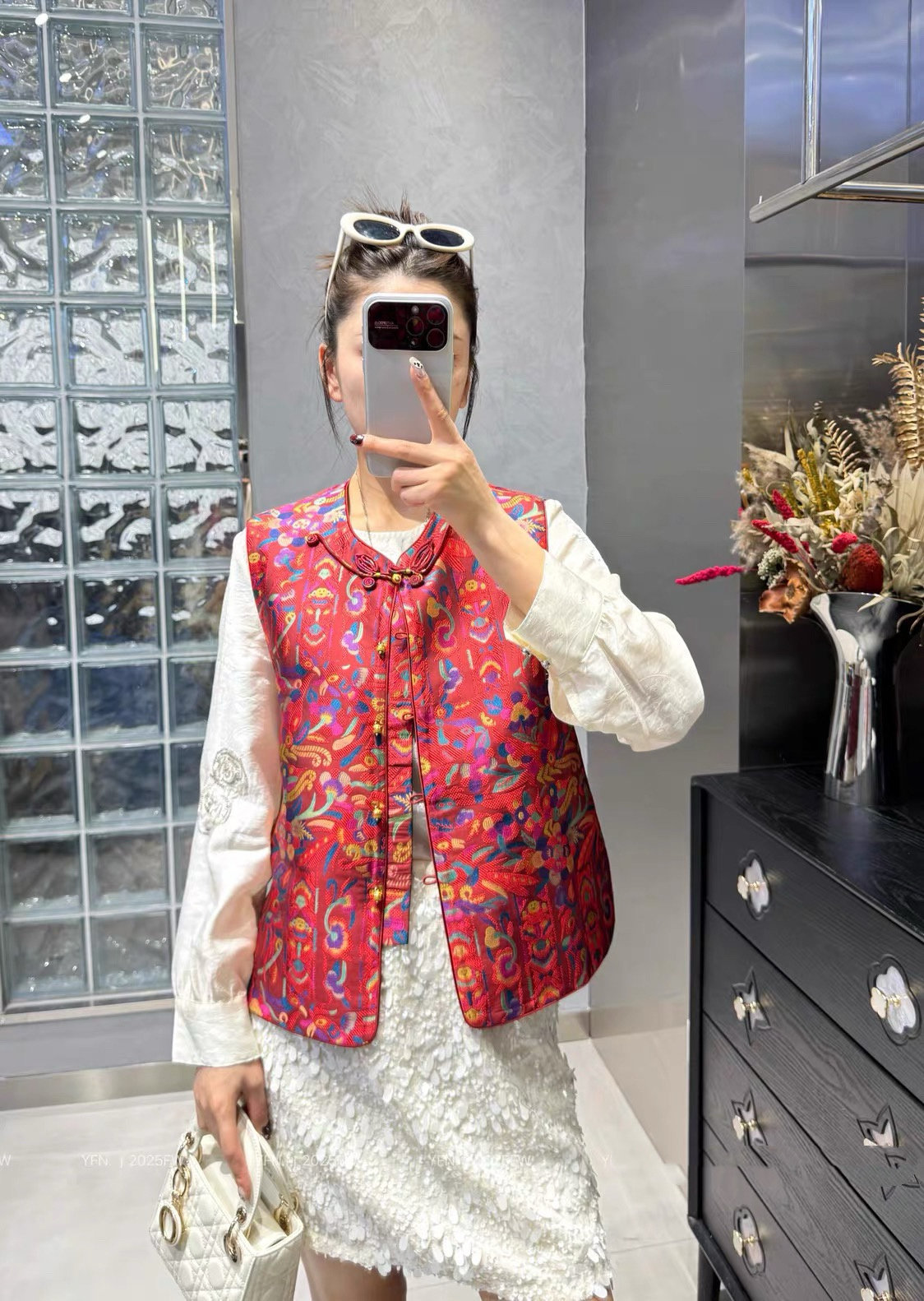 云锦直襟马甲高品质2026春季新款新中式国风复古百搭新年战袍马甲