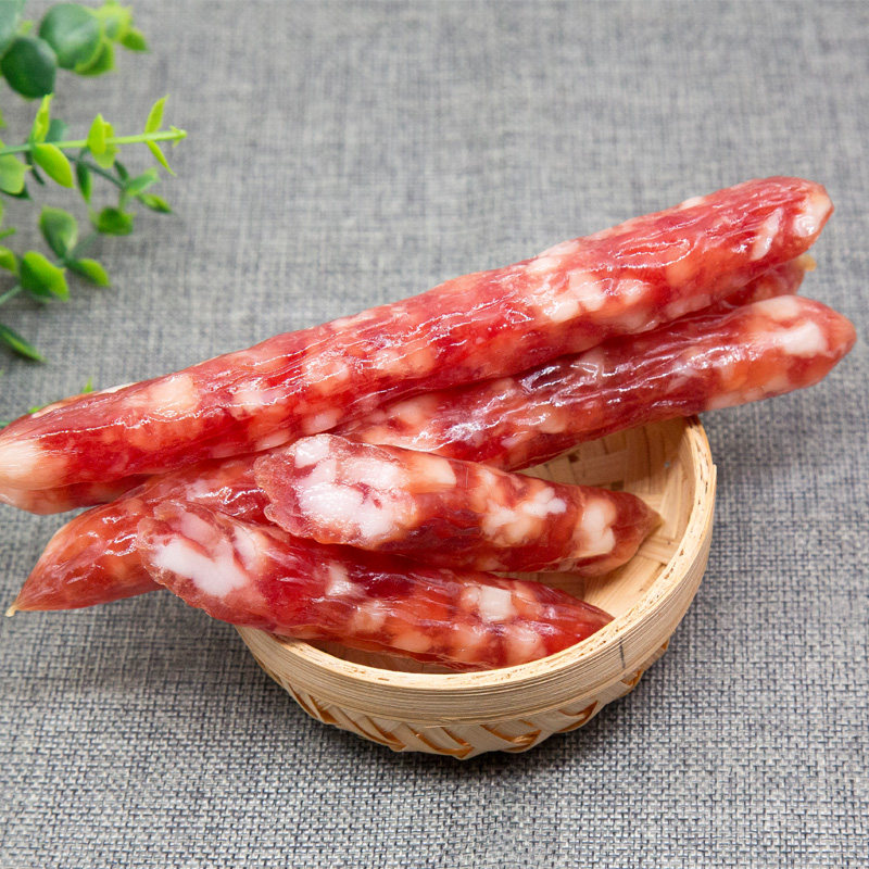 新鲜肉制作的广式腊肠|粤菜广东新会自然生晒腊肠腊味纯手工1斤