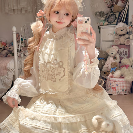 【清仓现货】邦尼的清晨原创lolita洛丽塔可爱复古doll感娃娃裙