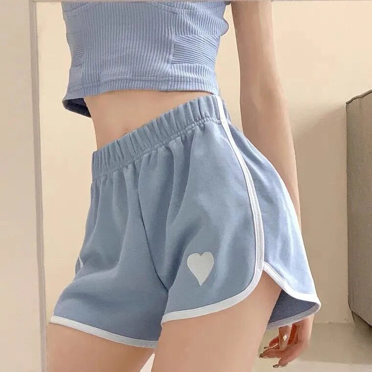纯棉运动短裤女韩版直筒型跑步夏季新款宽松休闲居家睡裤女ins潮