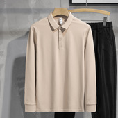 2026新款 纯色秋衣 t恤保罗带领打底衫 翻领polo衫 男长袖