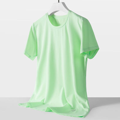 冰丝快干短袖男女款时尚舒适纯色风格健身瑜伽运动吸湿圆领T恤潮