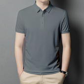 潮流纯色T恤简约多色上衣休闲男士 翻领短袖 男装 夏季 polo衫 潮