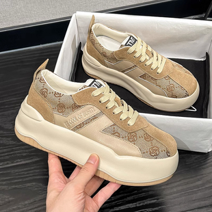 小白鞋 2025新款 厚底34小个子真皮板鞋 313233内阿甘鞋 小码 女鞋