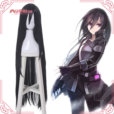 taobao agent Sword God Realm 2 SAO Ghost Bullets Kirito/Kiriya and Ren/Tongzi Black COS Wig