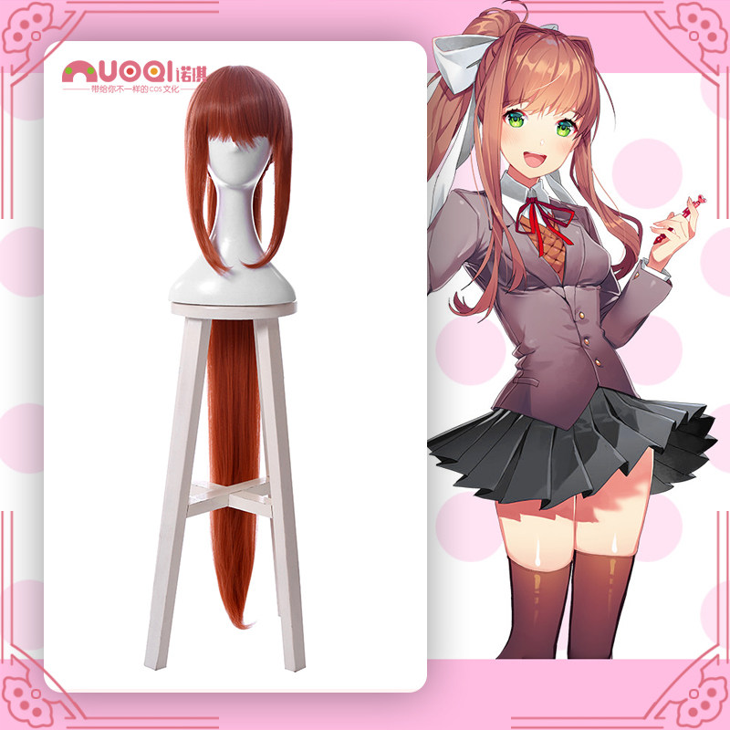 诺琪 doki doki literature club 心跳文学部 莫妮卡cosplay假发