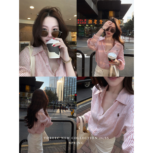 100亚麻 非印染 拉夫条纹衬衣 独家买断色织条纹