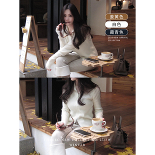 三喜threec 浣熊绒3.0！从不失望【口碑面料】双拉链内搭针织衫女