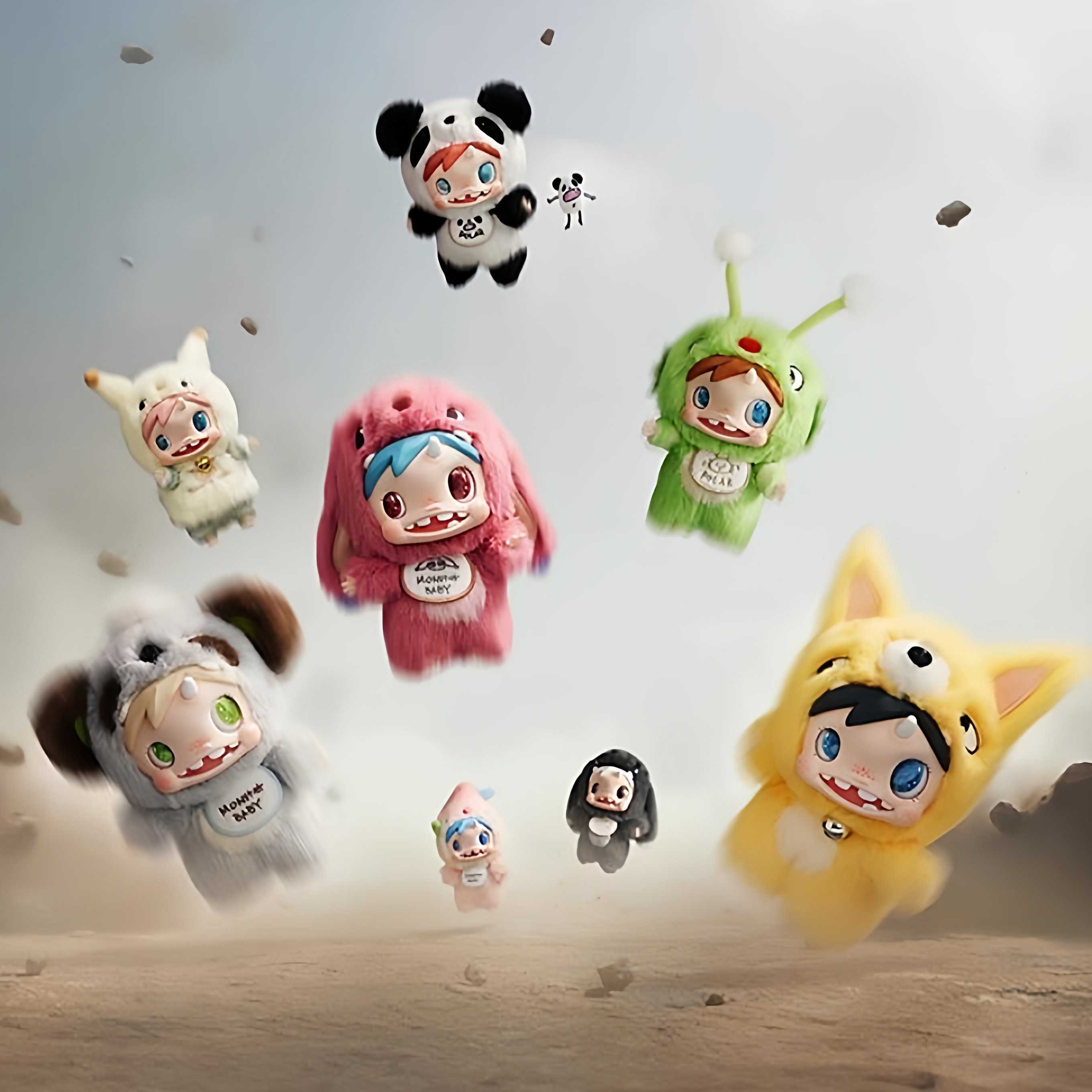 泡泡玛特POLAR-Monster Baby 怪物收藏毛绒挂件Ver.1盲盒挂件礼物