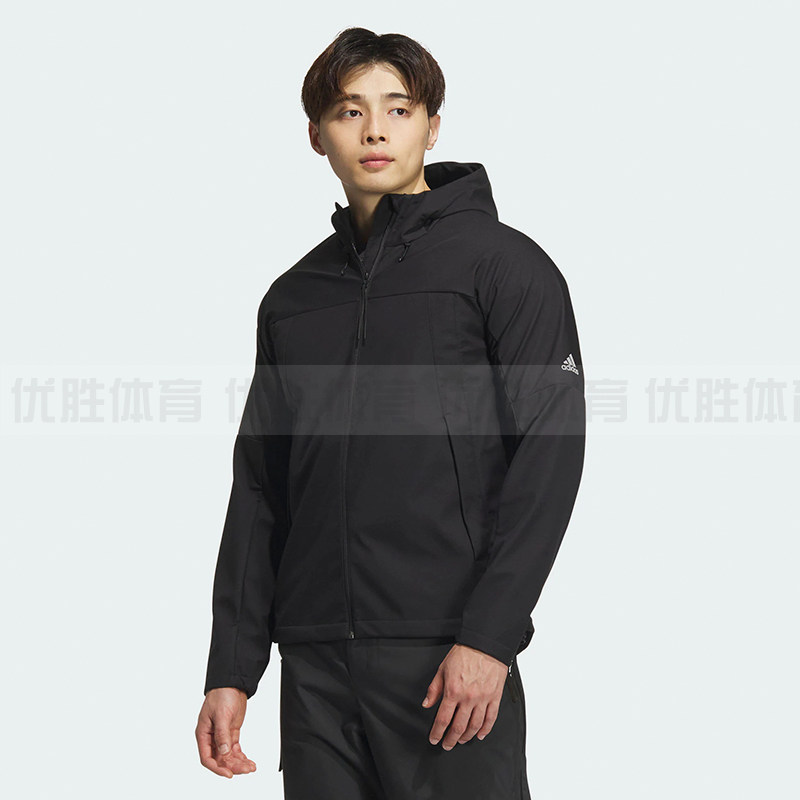 Adidas阿迪达斯 V S SHELL JKT 男女运动休闲连帽夹克外套 JM9104