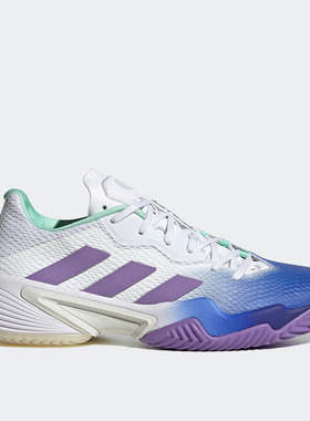 阿迪达斯BARRICADE女子运动训练耐磨透气实战网球鞋HP7417 IF0410