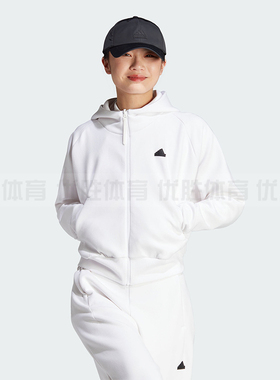 Adidas阿迪达斯 Z.N.E治愈服女子休闲运动宽松连帽夹克外套IN5133