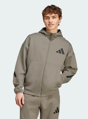 Adidas阿迪达斯ZNE HOODED男子轻薄保暖连帽夹克外套 JD9600