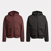 阿迪达斯M FZHD加绒运动休闲连帽夹克外套JF3300 JF3301
