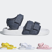 阿迪达斯三叶草夏季 EG5026 CQ2672 男女运动休闲鞋 魔术贴沙滩凉鞋