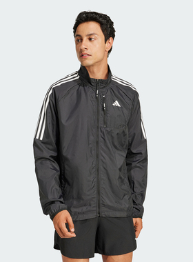 Adidas阿迪达斯OTR 3S JACKET M男子跑步运动休闲夹克外套 JD2322