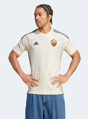 Adidas阿迪达斯ROMA A JSY罗马球迷版客场足球运动短袖球衣IK7168