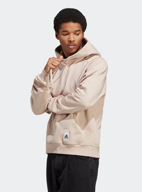 阿迪达斯M CAPS HD抓绒运动休闲宽松长袖连帽卫衣套头衫 IA9341