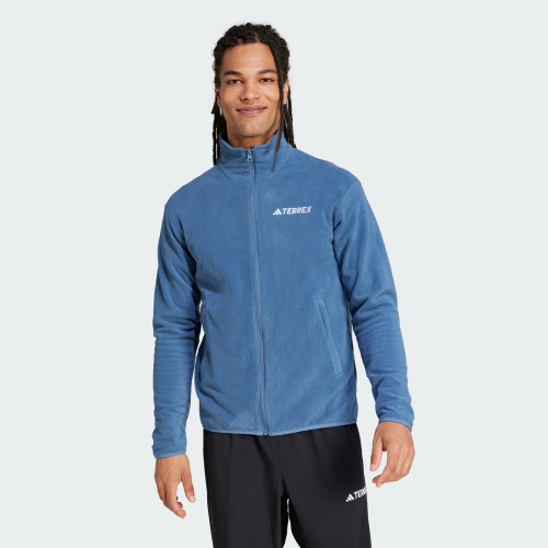 Adidas阿迪达斯MT ESS FZ FL男子户外立领抓绒夹克外套 JP0798
