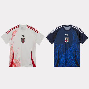 Adidas阿迪达斯JFA H JSY日本队足球运动短袖球衣IU0963 IU0964