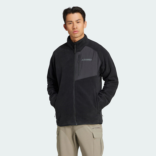 IY0088 JKT男子户外抓绒运动夹克外套 Adidas阿迪达斯MT FLEECE