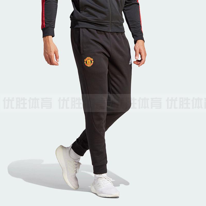 Adidas阿迪达斯 男装冬季新款曼联足球休闲文化运动裤 IA8536