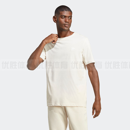 阿迪达斯三叶草ESSENTIAL TEE男子运动休闲圆领短袖T恤 IA4871