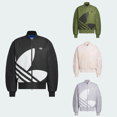 阿迪达斯CHILLAX PAD男女复古立领运动宽松夹克外套JL8380 JL8382