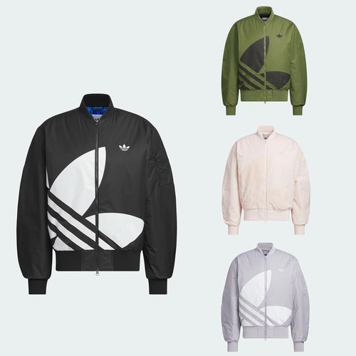 阿迪达斯CHILLAX PAD男女复古立领运动宽松夹克外套JL8380 JL8382