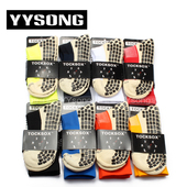 YY正品 中筒男子足球袜现货 Tocksox国产神袜防滑摩擦条毛巾底长