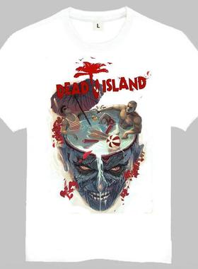Dead Island T-shirt 死亡岛 T恤 白色 短袖 欧美潮流T恤 Brains